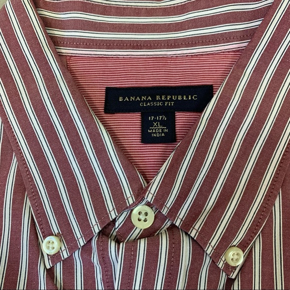 Banana Republic Classic Fit Striped Dress Shirt - Picture 2 of 9